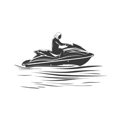 minimalist logo or symbol for elderly woman activity black color only