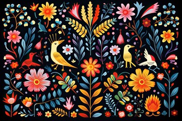 otomi embroidery, mexican textile, art, artisanal, craftsmanship, unique motifs, textile tradition, otomi culture, decorative art, folk