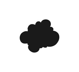 Collection of comic cartoon line bomb explosion silhouettes. Hand drawn cartoon explosion bomb effect, splash, smoke fun elements. Explosion speech bubble with text pow, boom, omg