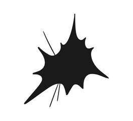 Collection of Sharp Explosion Speech Bubble Silhouettes. Vector illustration. flat vector collection isolated on white background