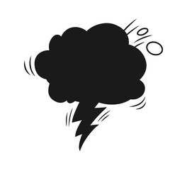 Collection of comic cartoon line bomb explosion silhouettes. Hand drawn cartoon explosion bomb effect, splash, smoke fun elements. Explosion speech bubble with text pow, boom, omg