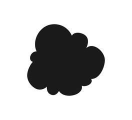 Collection of comic cartoon line bomb explosion silhouettes. Hand drawn cartoon explosion bomb effect, splash, smoke fun elements. Explosion speech bubble with text pow, boom, omg