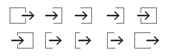 login thin line vector icon illustration