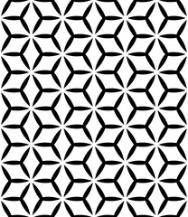 Black and white seamless abstract pattern. Background and backdrop. Grayscale ornamental design.