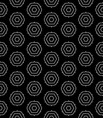 Black and white seamless abstract pattern. Background and backdrop. Grayscale ornamental design.