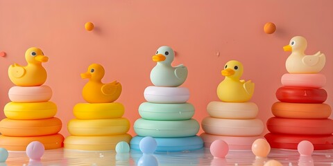 Pedestal Marketing Boosting Sales for Kids Toys Dropshipping with Vibrant Displays. Concept Toy Brands, Dropshipping, Marketing Strategies, Sales Boost, Pedestal Displays