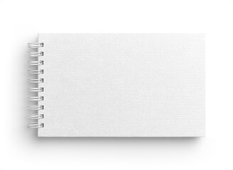 White Spiral Bound Notebook Cover