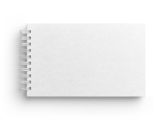 White Spiral Bound Notebook Cover