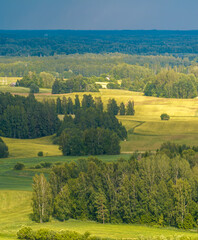 Fototapeta premium Bay Lake Sivers. Nature of Latvia, Latgale.
