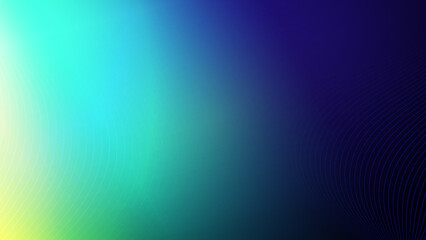 Obraz premium Blue green yellow gradient abstract background with line ornament
