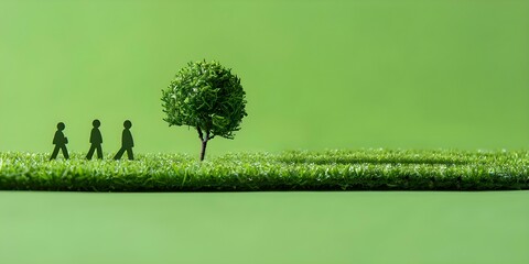 Expanding Green Job Opportunities in Sustainable Industries on a Monochrome Background. Concept Sustainable Industries, Green Job Opportunities, Monochrome Background, Environmental Careers