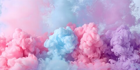 Fototapeta premium Colorful Gender Reveal Smoke Bomb Explosion - Boy or Girl Announcement. Concept Gender Reveal, Smoke Bomb, Colorful Explosion, Boy or Girl Announcement