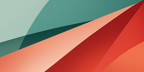 Obraz premium Subtle geometric shapes in muted tones of red, blue and green create a soothing backdrop for any project.