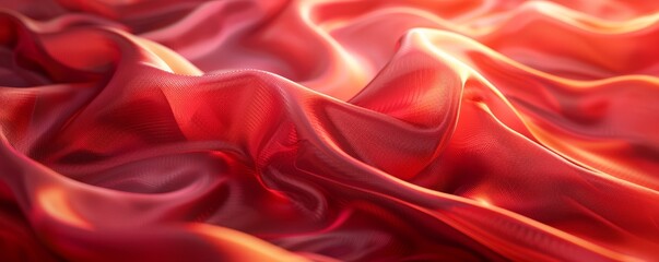 Obraz premium Rippling Silk Fabric Texture Background, 4K hyperrealistic photo