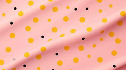 Pink Dots, Circles, Balls, on Yellow Background, Abstract Image, Texture, Pattern Background, Wallpaper, Background, Cell Phone Cover and Screen, Smartphone, Computer, Laptop, Format 9:16 and 16:9 - P