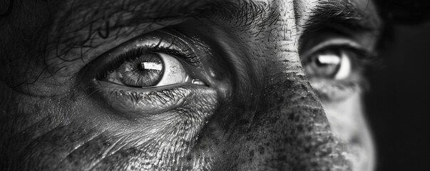 Obraz premium A person with a compassionate gaze, their eyes filled with empathy and understanding for others.