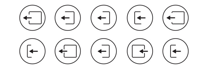 login thin line vector icon illustration