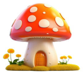 PNG Toadstool mushroom fungus agaric.