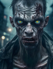 Obraz premium zombie in face