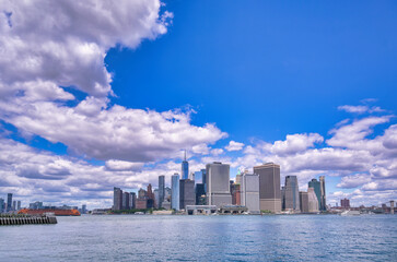 Obraz premium The Manhattan, New York City, New York skyline.