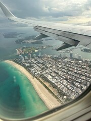 view from airplane window