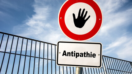 Signposts the direct way to sympathy versus antipathy