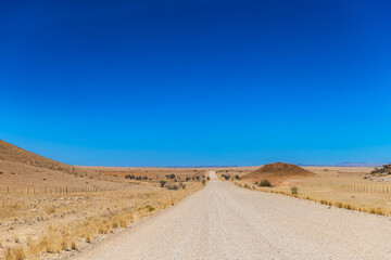 C 26 gravel road in the Namib Desert, Namibia