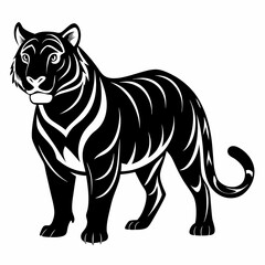 Tiger Black silhouette