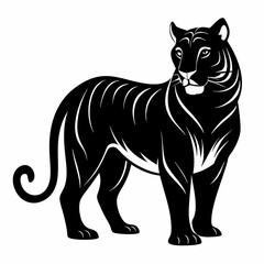 Tiger Black silhouette