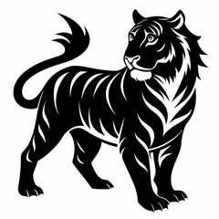 Tiger Black silhouette