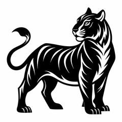 Tiger Black silhouette