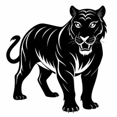 Tiger Black silhouette