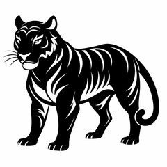 Tiger Black silhouette