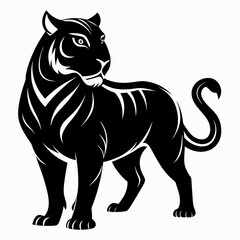 Tiger Black silhouette