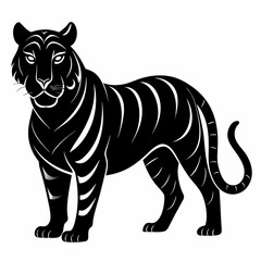 Tiger Black silhouette