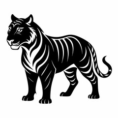 Tiger Black silhouette