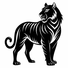 Tiger Black silhouette