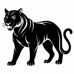 Tiger Black silhouette