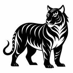 Tiger Black silhouette