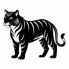 Tiger Black silhouette