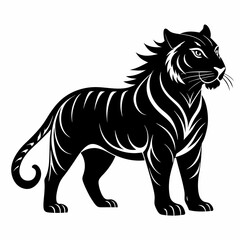 Tiger Black silhouette