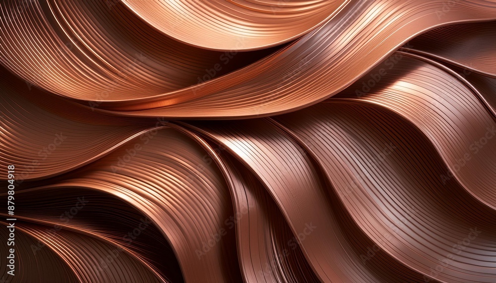 Poster bronze or copper metal brushed texture