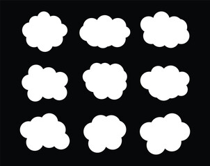 Fototapeta premium creative black cloud shape illustration design