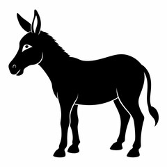Donkey Black silhouette