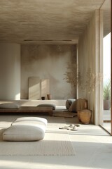 Cozy bedroom with a comfortable bed and a large window for natural light