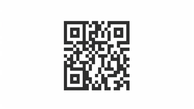 qr code on white background