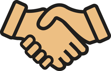 Hand shake in color, Business handshake, contract agreement, Hand Shake Business