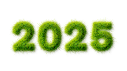 2025 Happy New year, Alphabet letter grass Happy effects, 