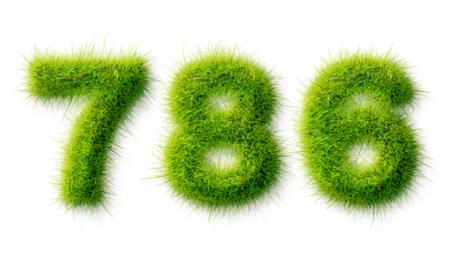 Alphabet letter grass effects, A letter 786 with grass on a transparency background, eco text effect, isolated letter with grass effect high quality