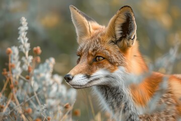 Bush fox, fox eye, nature